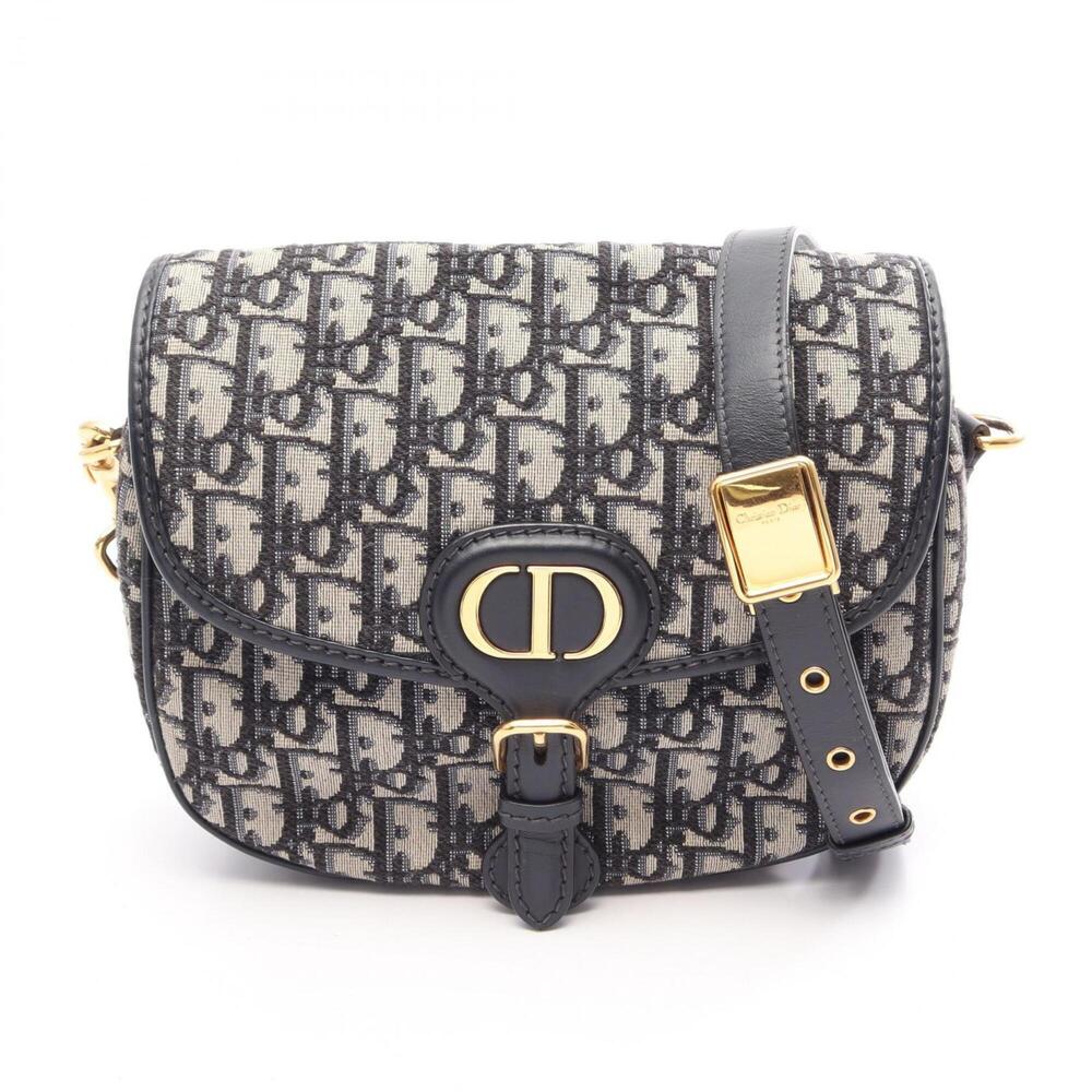 Christian Dior Dior Bobby Handbag, Medium Oblique Shoulder Bag/Handbag, Canva...